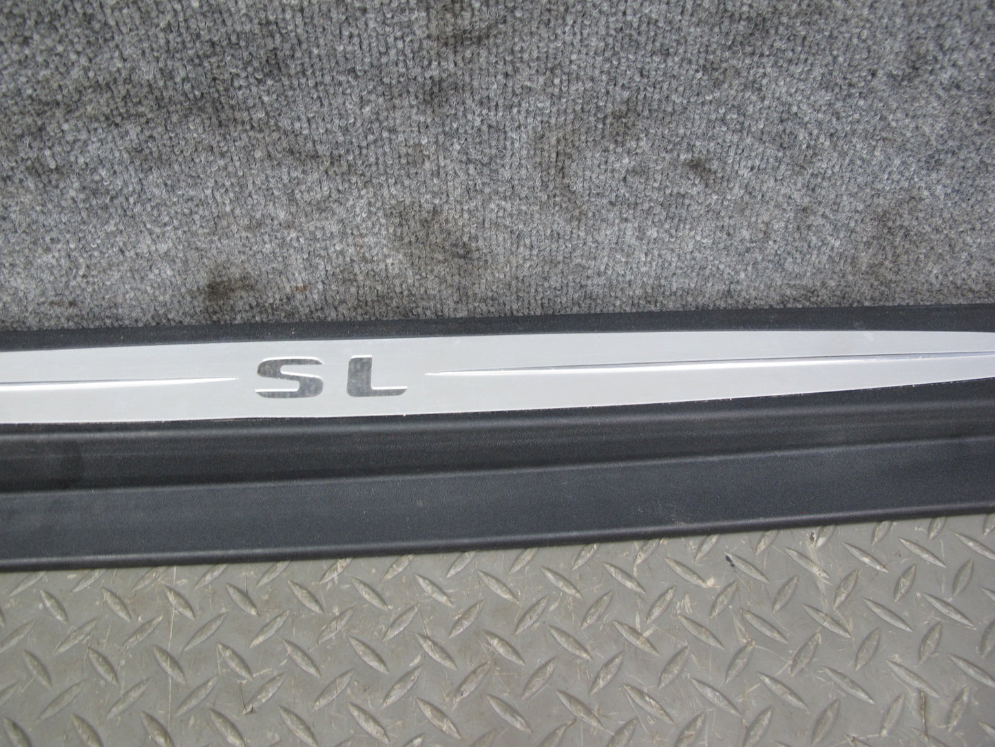 03-12 Mercedes R230 Set of 2 Left & Right Door Step Sill Plate Trim Panel OEM