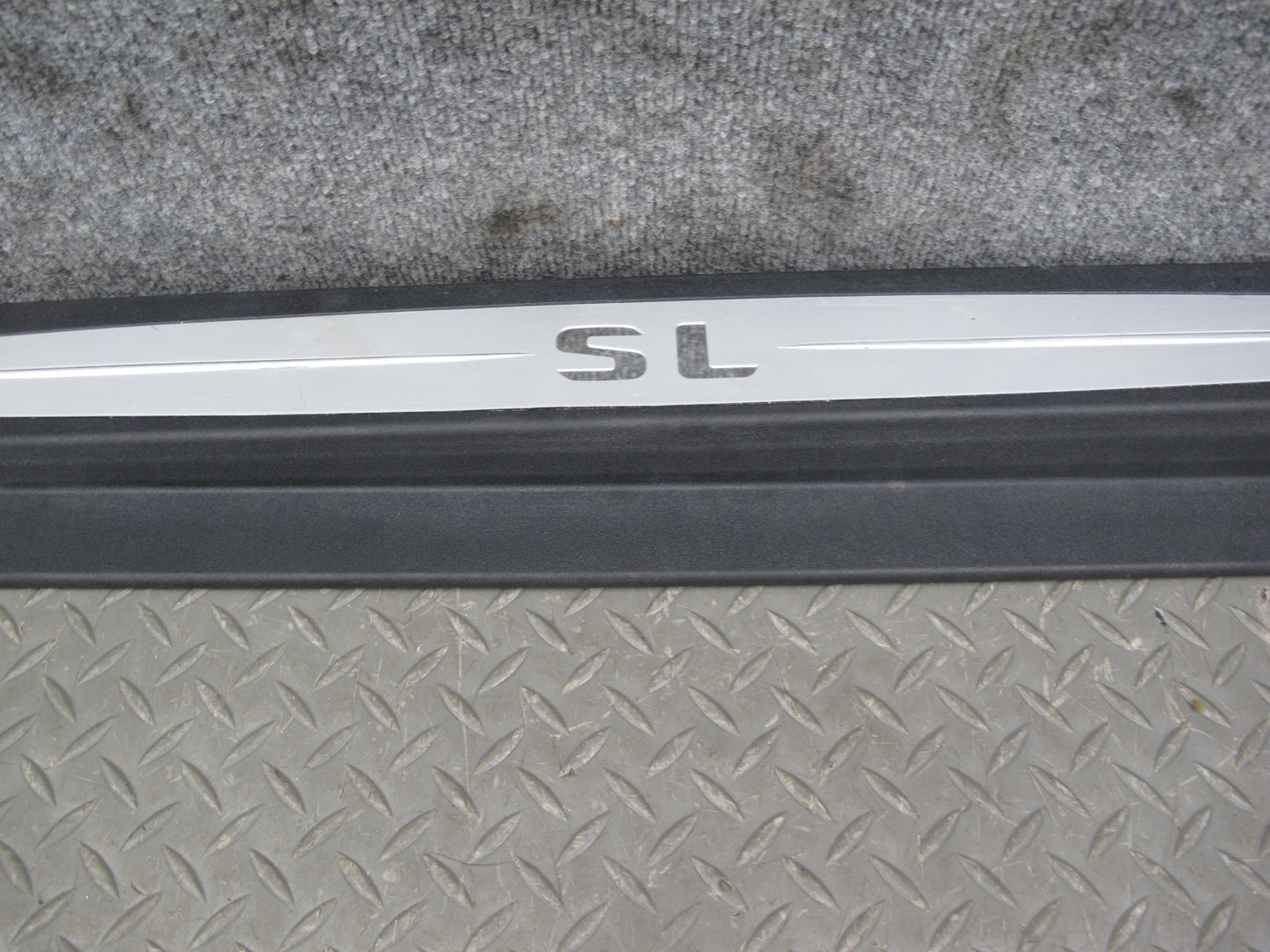 03-12 Mercedes R230 Set of 2 Left & Right Door Step Sill Plate Trim Panel OEM