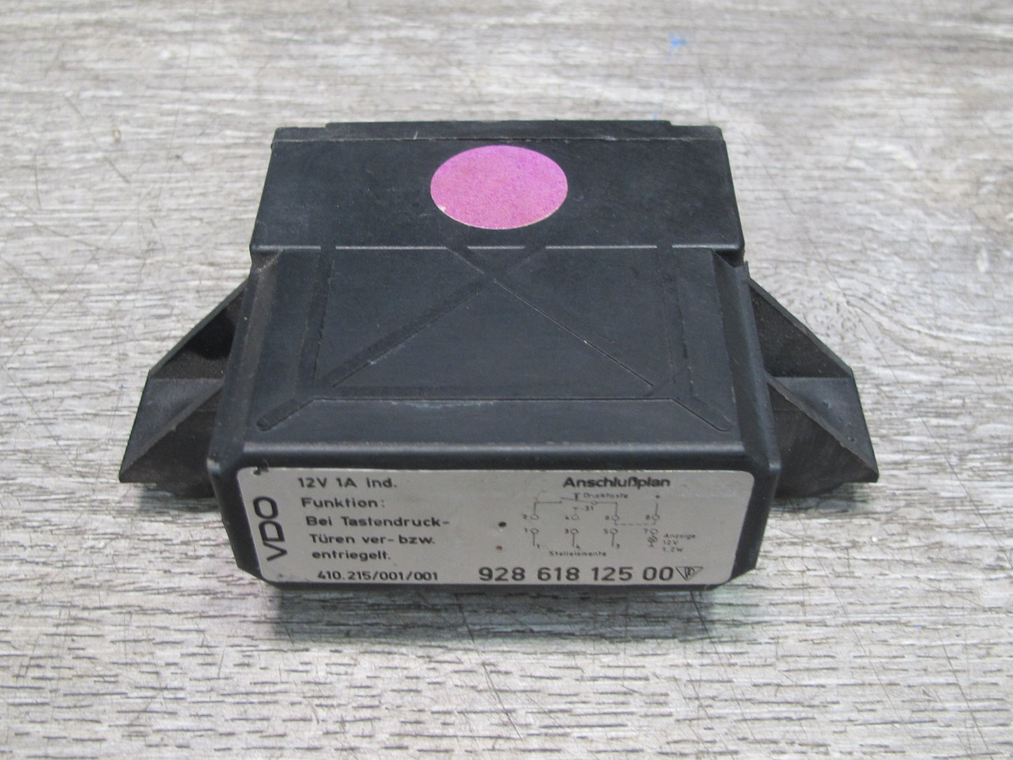 1984-1991 Porsche 928 S VDO Central Locking Control Module 92861812500