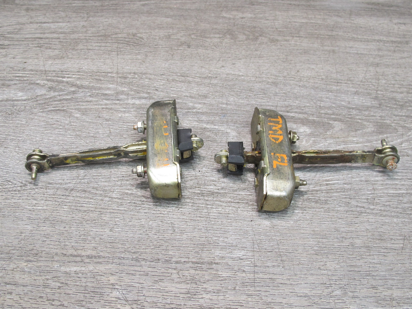 85-89 Toyota MR2 AW15 Set of 2 Left & Right Door Check Stopper Strap OEM