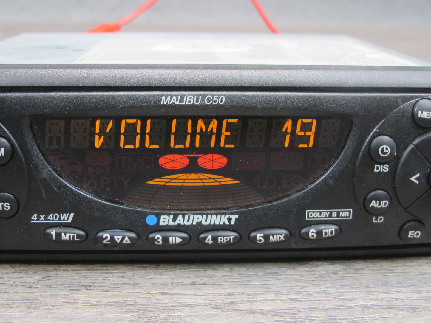 Blaupunkt Malibu C50 Am/fm Radio Cassette Player w Faceplate Case & Wiring