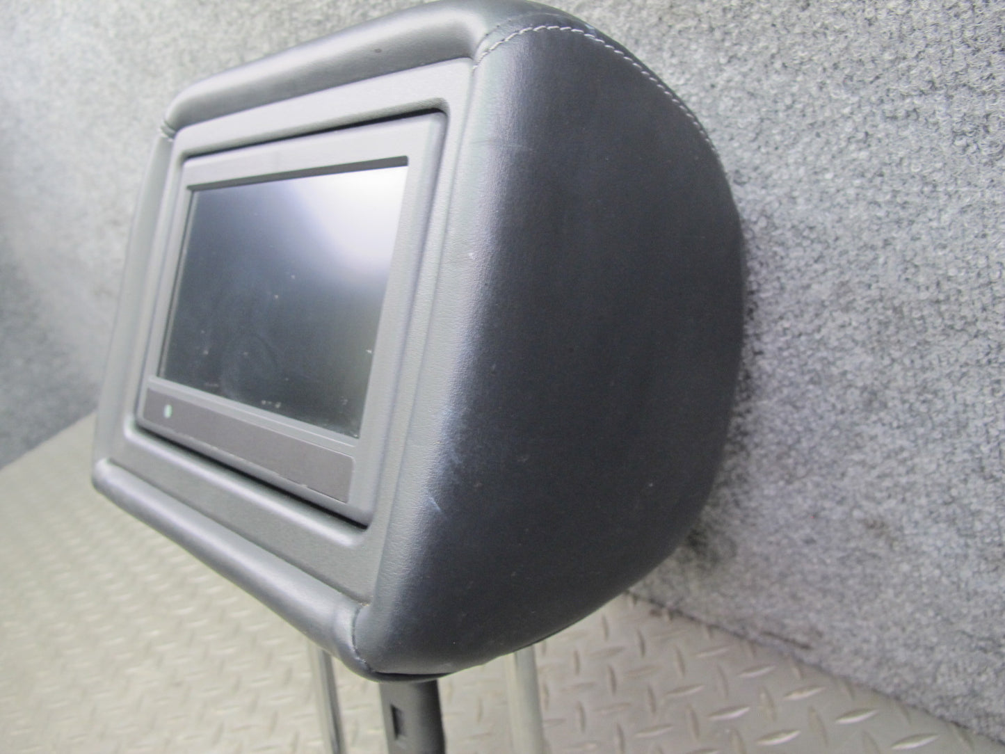 2015-2017 Infiniti QX80 Front Left Seat Leather Headrest  w Screen WO Limited