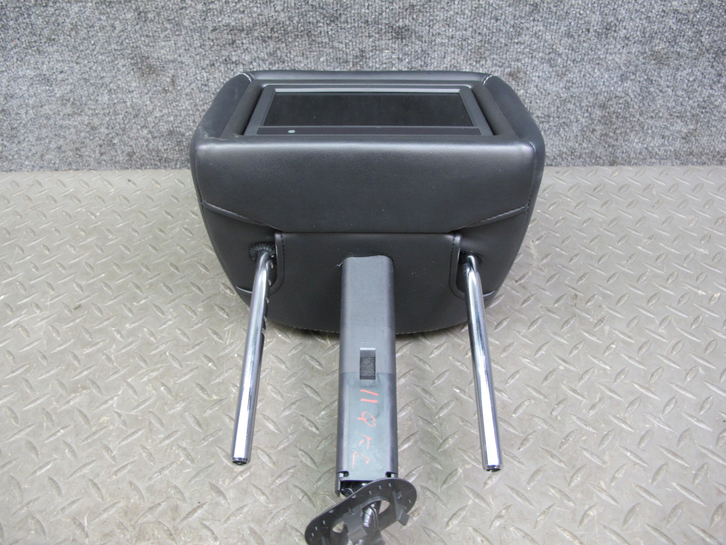 2015-2017 Infiniti QX80 Front Left Seat Leather Headrest  w Screen WO Limited