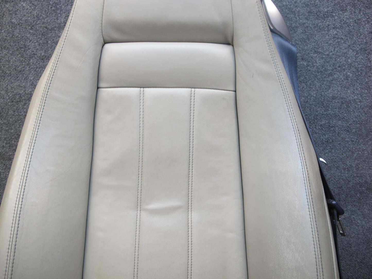 07-11 Bentley Continental GTC Convertible Front & Rear Leather Seat Beige Set