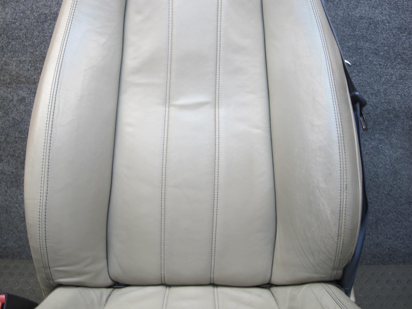 07-11 Bentley Continental GTC Convertible Front & Rear Leather Seat Beige Set