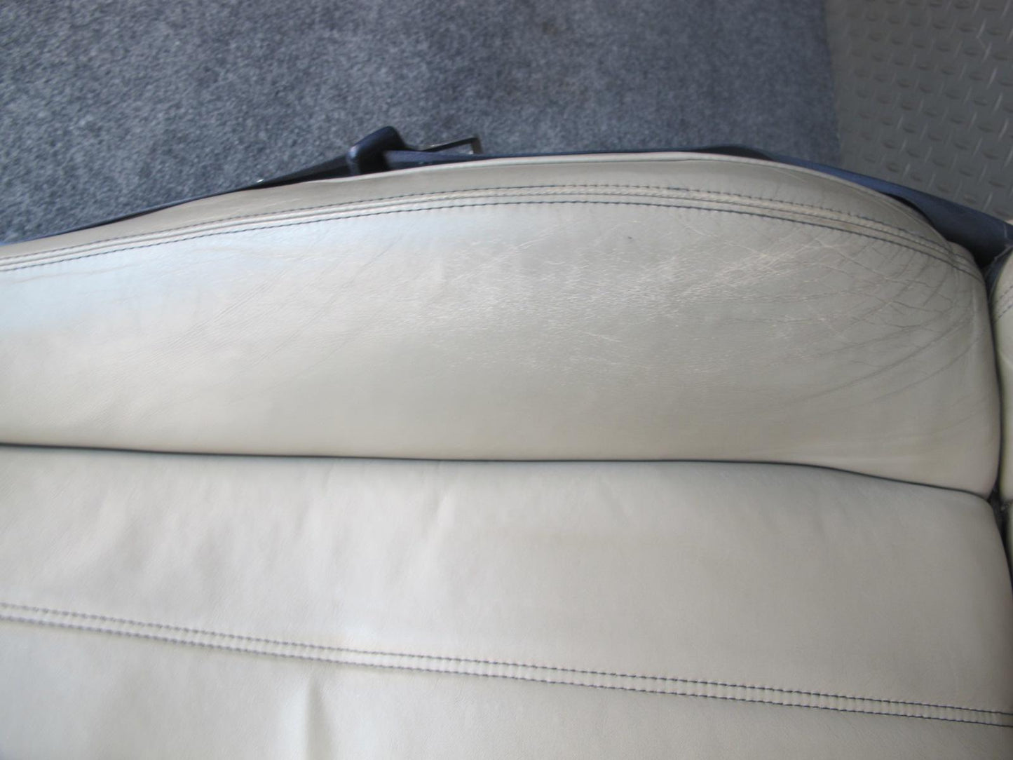 07-11 Bentley Continental GTC Convertible Front & Rear Leather Seat Beige Set