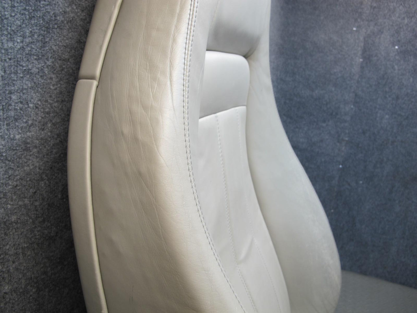 07-11 Bentley Continental GTC Convertible Front & Rear Leather Seat Beige Set