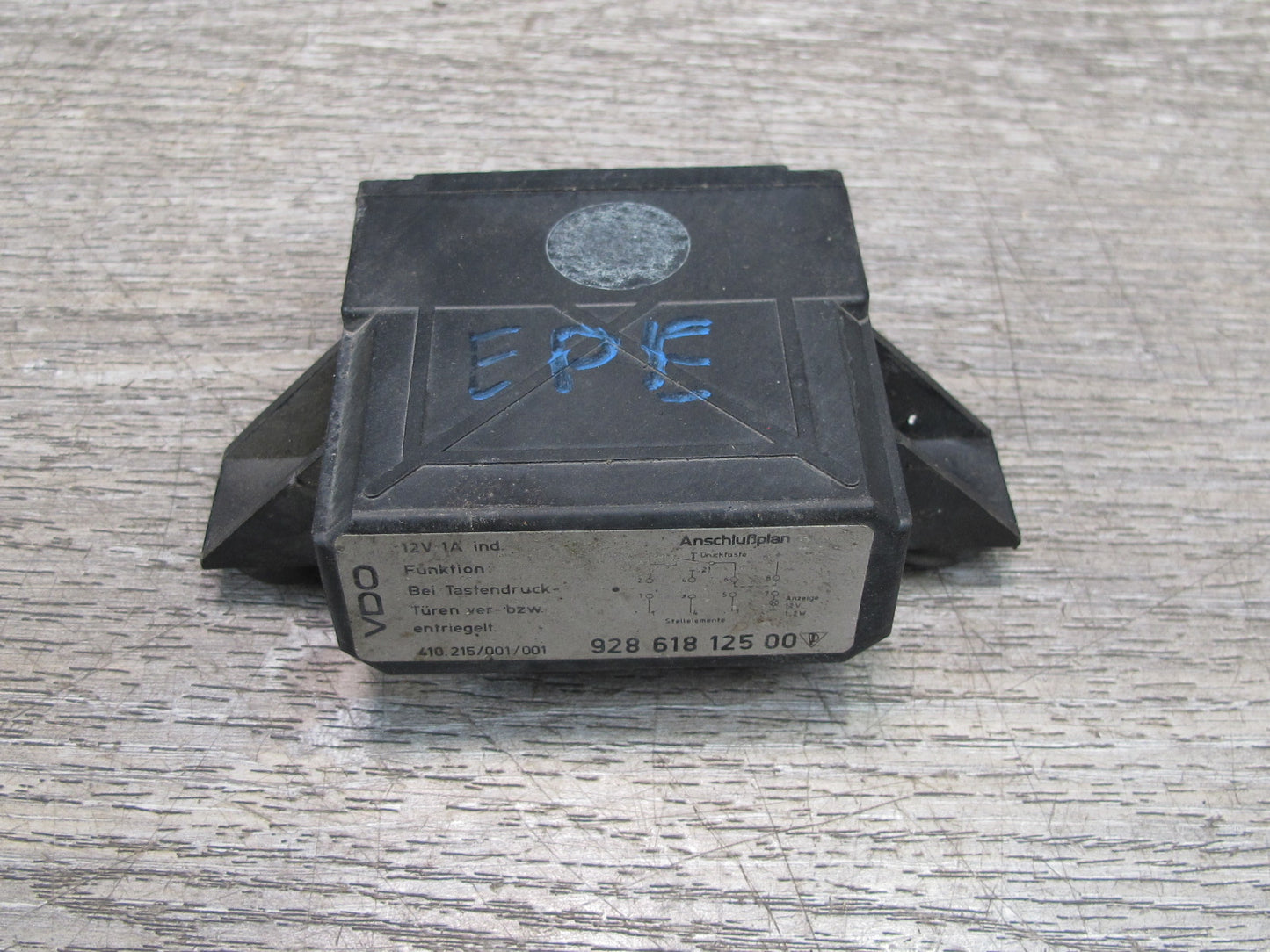 1984-1991 Porsche 928 S VDO Central Locking Control Module 92861812500