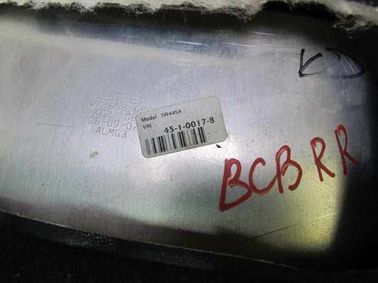 07-10 Bentley Continental GTC Rear Quarter Interior Trim Cover Panel Set of 2