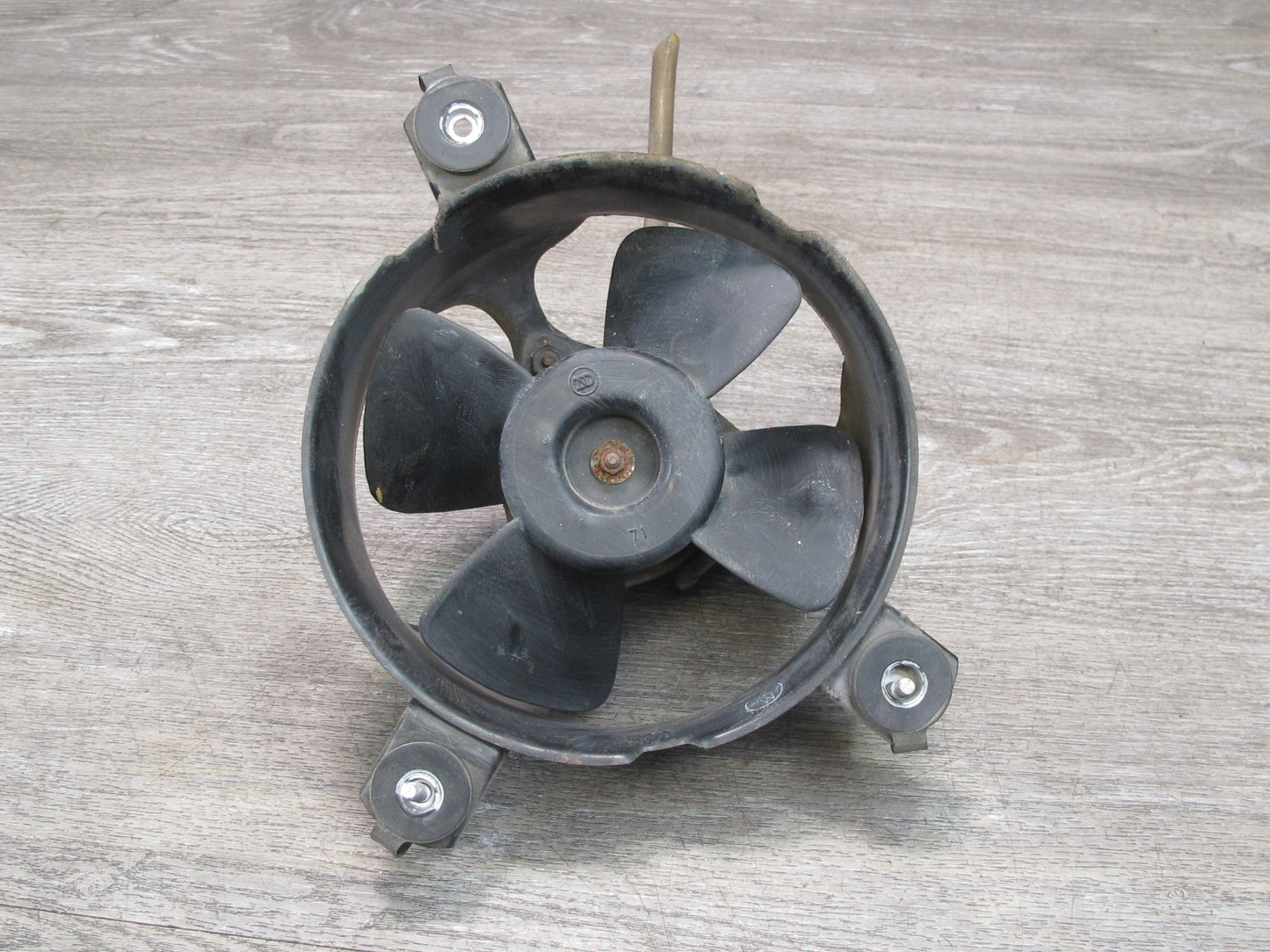 85-88 Toyota MR2 AW15 NA A/T Engine Bay Cooling Fan w Motor & Shroud Assy OEM