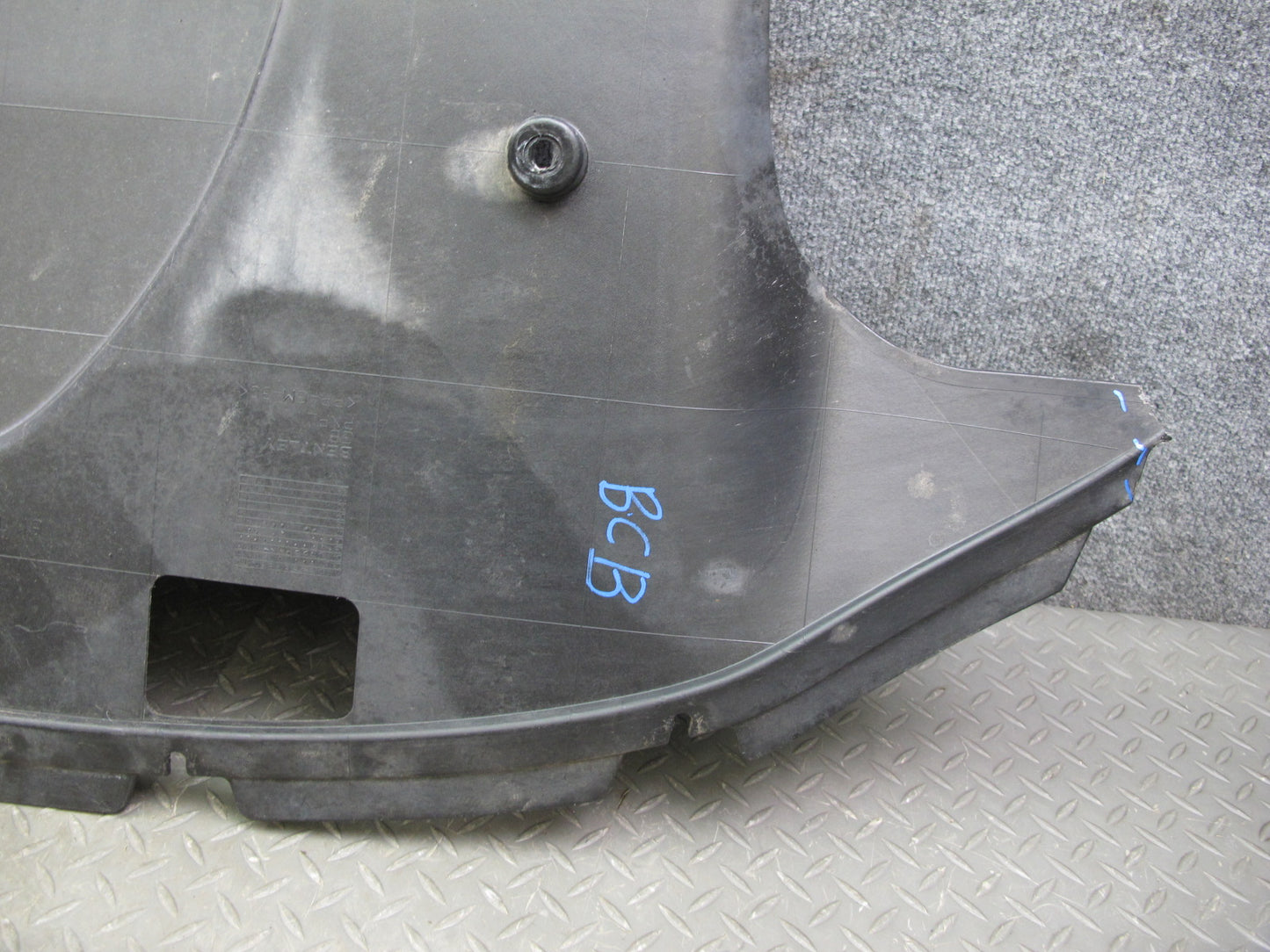 07-10 Bentley Continental GTC Rear Underbody Splash Shield Cover 3W7825507A