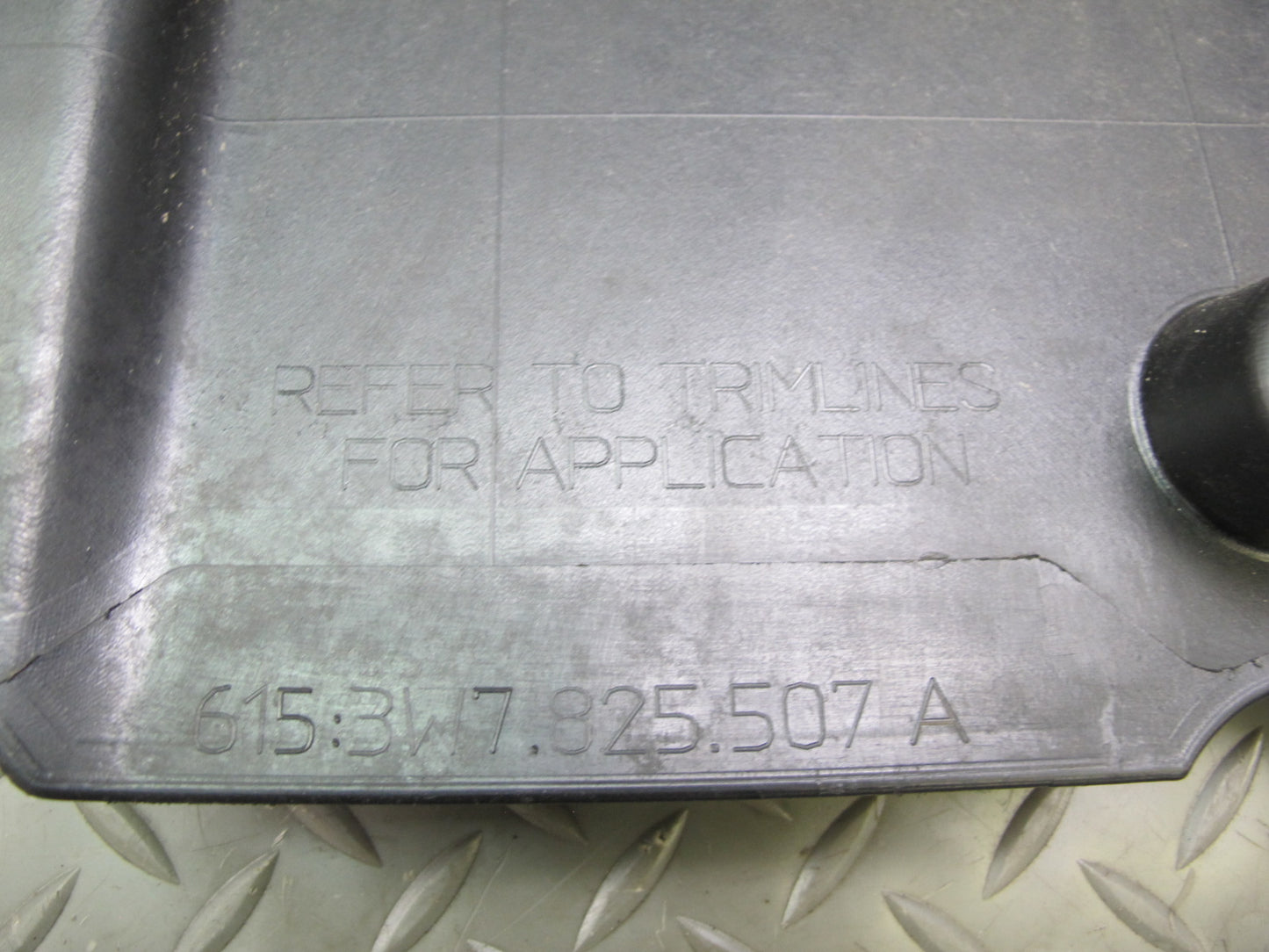 07-10 Bentley Continental GTC Rear Underbody Splash Shield Cover 3W7825507A