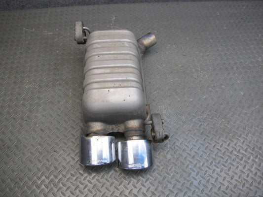 05-11 Mercedes R171 SLK55 AMG Rear Left Exhaust Muffler w Tips 1714910701 OEM