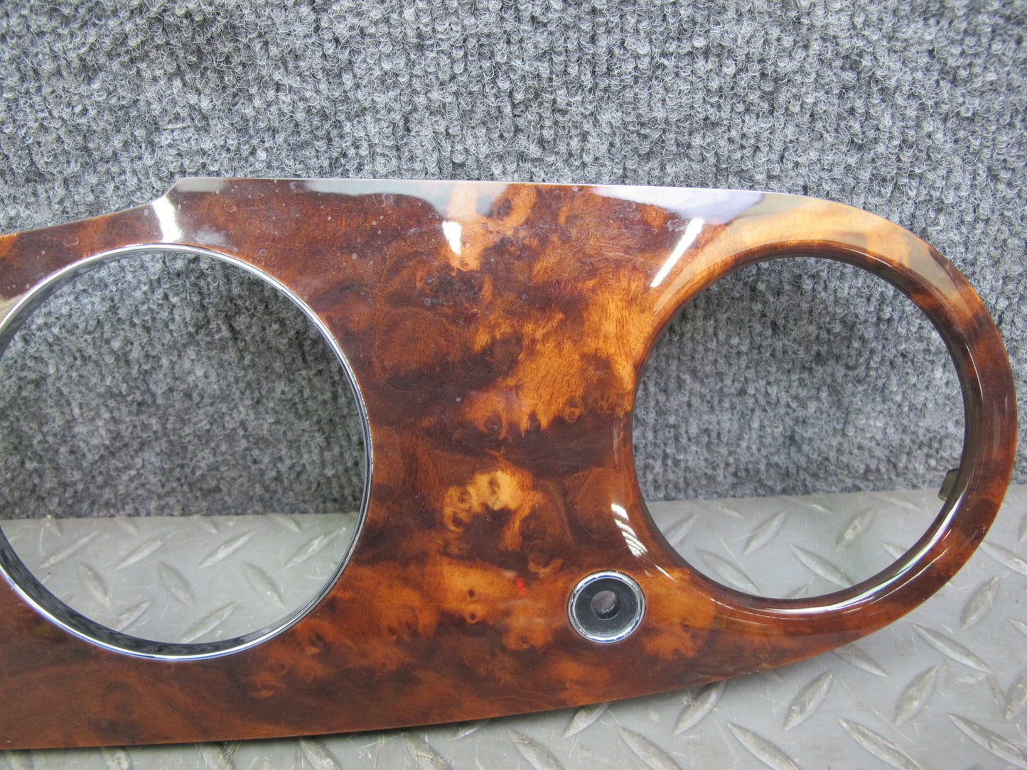 06-12 Bentley Continental Flying Spur Dash Speedometer Wood Trim Bezel Panel