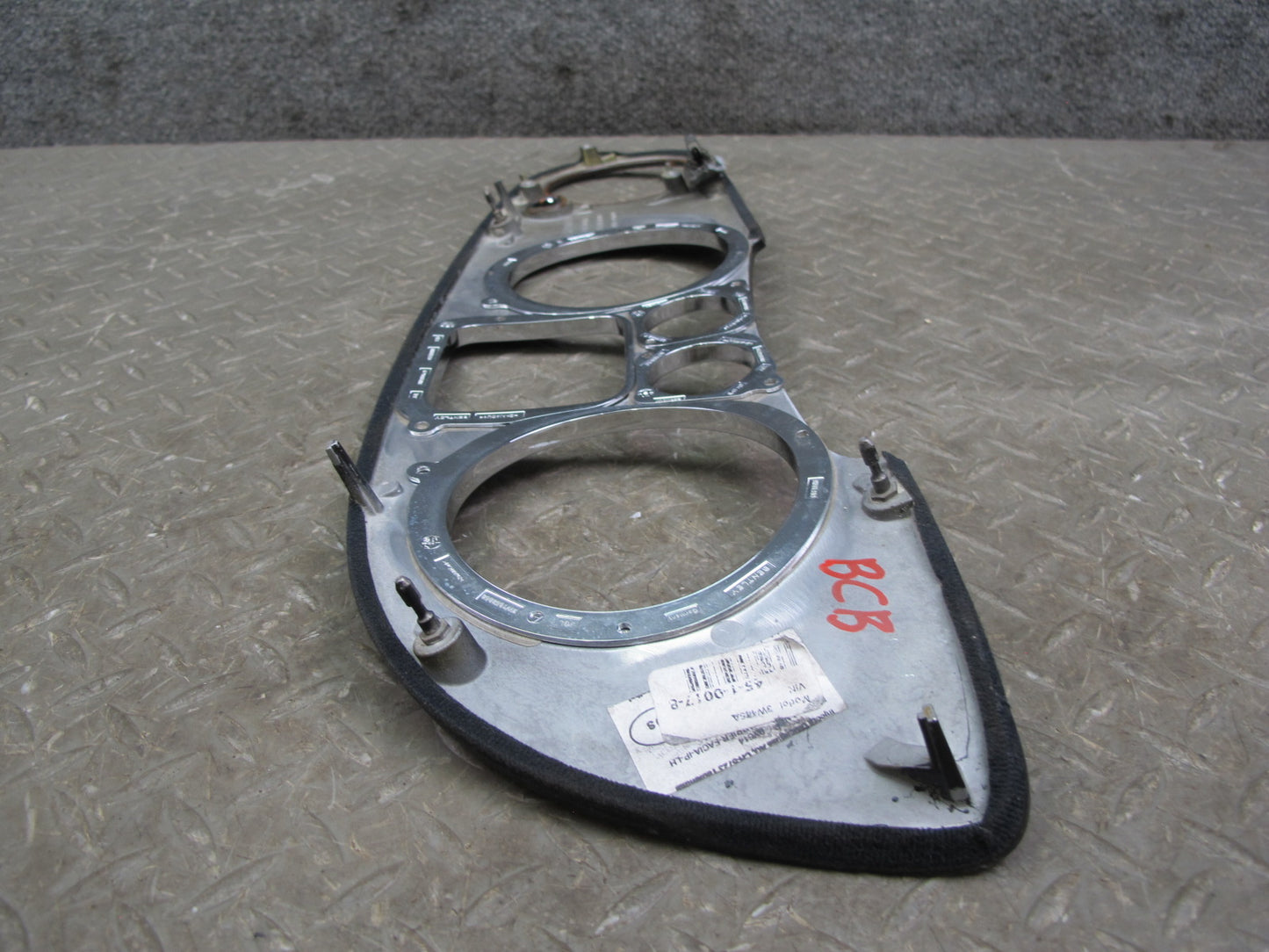 06-12 Bentley Continental Flying Spur Dash Speedometer Wood Trim Bezel Panel