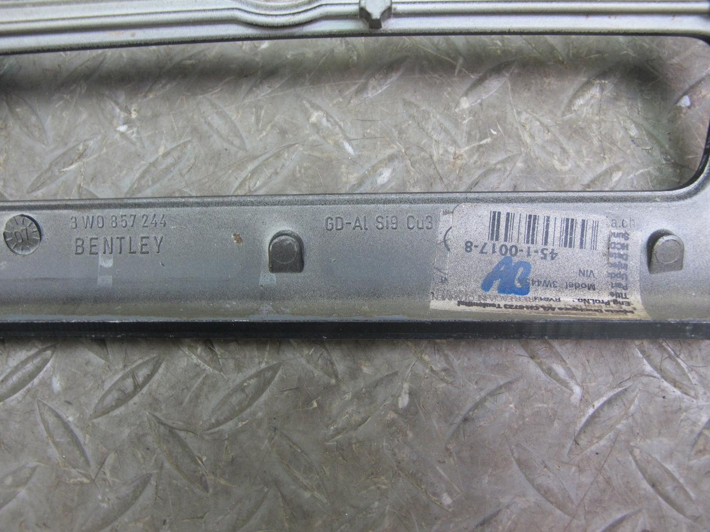 06-12 Bentley Continental Flying Spur Dash Center Radio Wood Trim Bezel Cover