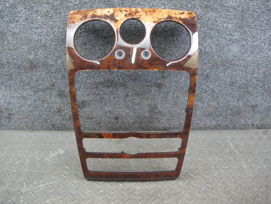 06-12 Bentley Continental Flying Spur Dash Center Radio Wood Trim Bezel Cover