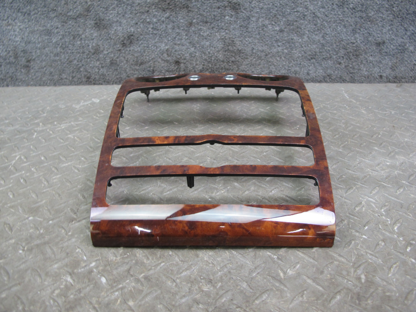 06-12 Bentley Continental Flying Spur Dash Center Radio Wood Trim Bezel Cover