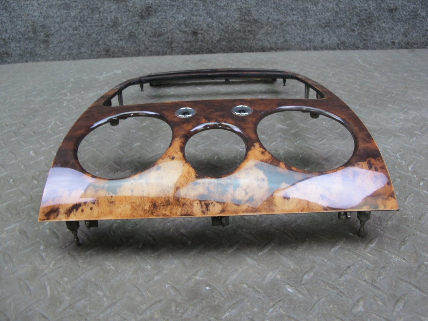 06-12 Bentley Continental Flying Spur Dash Center Radio Wood Trim Bezel Cover