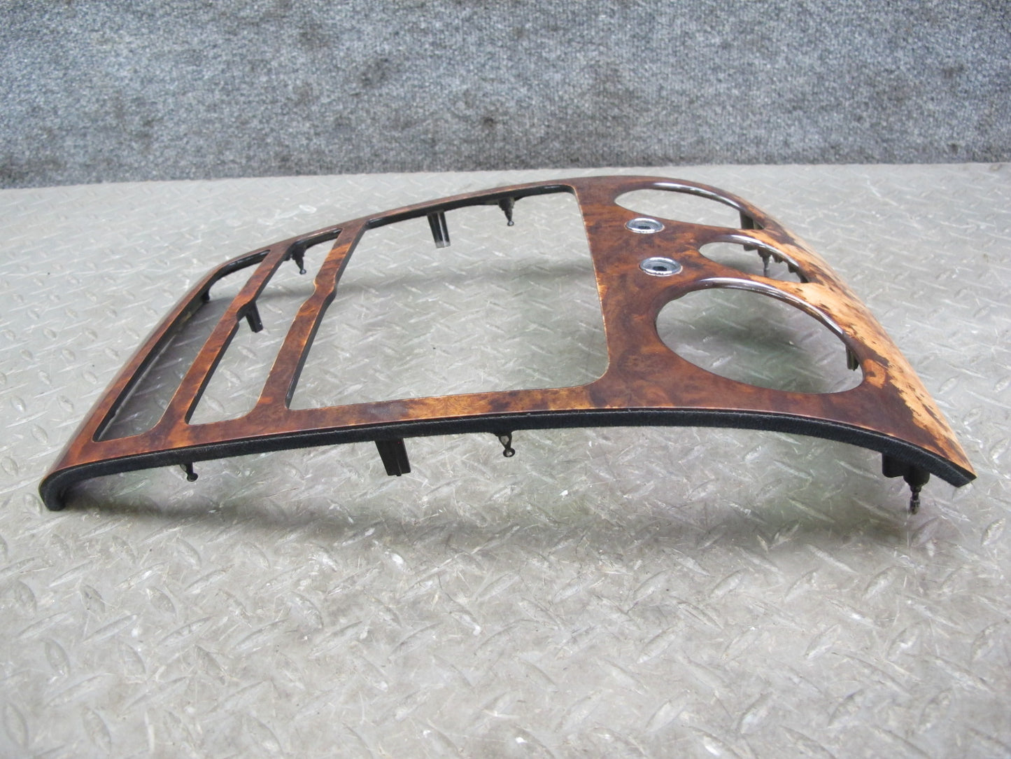 06-12 Bentley Continental Flying Spur Dash Center Radio Wood Trim Bezel Cover