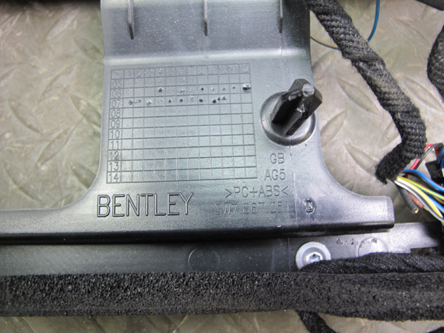 07-10 Bentley Continental GTC Front Upper Headliner Trim Cover Panel