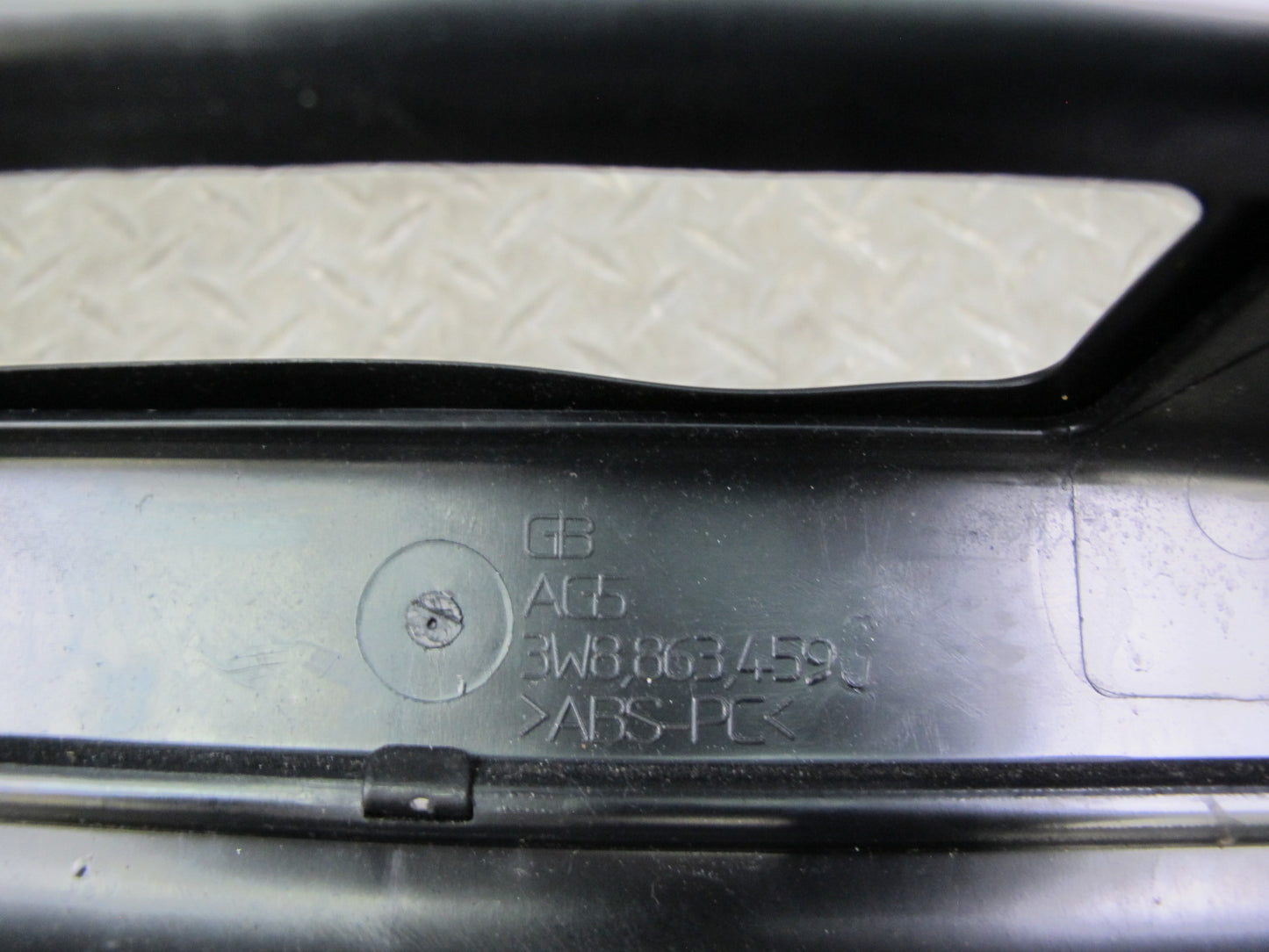 03-10 Bentley Continental GTC GT Rear Trunk Luggage Scuff Sill Plate Trim Panel