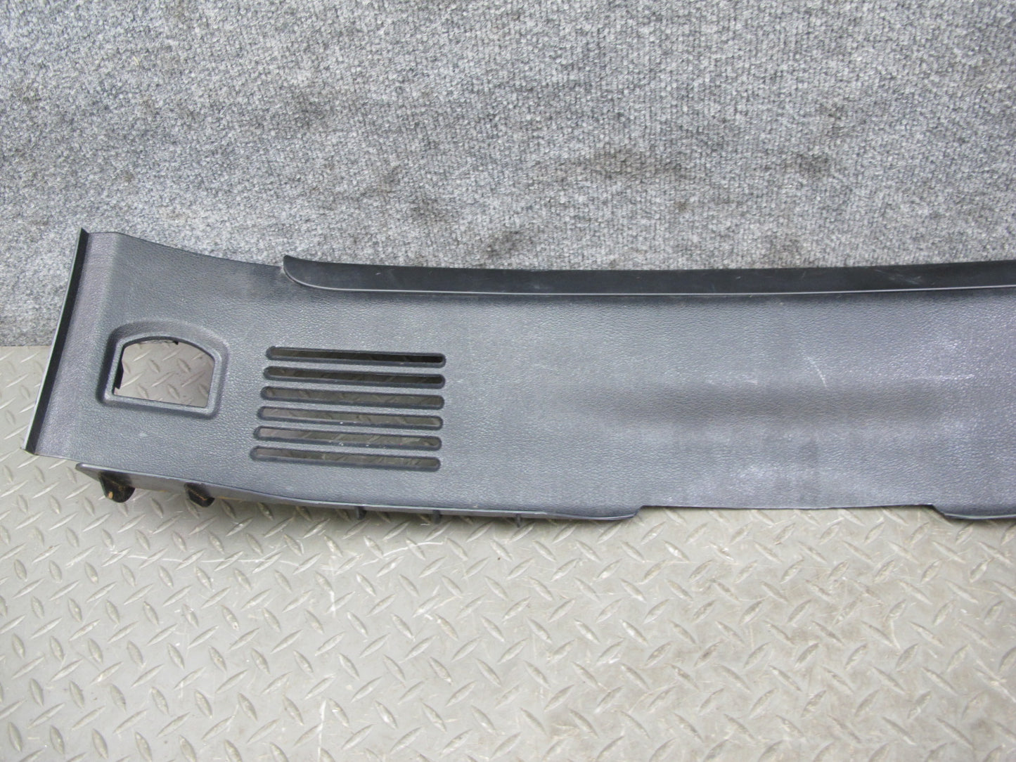 03-10 Bentley Continental GTC GT Rear Trunk Luggage Scuff Sill Plate Trim Panel