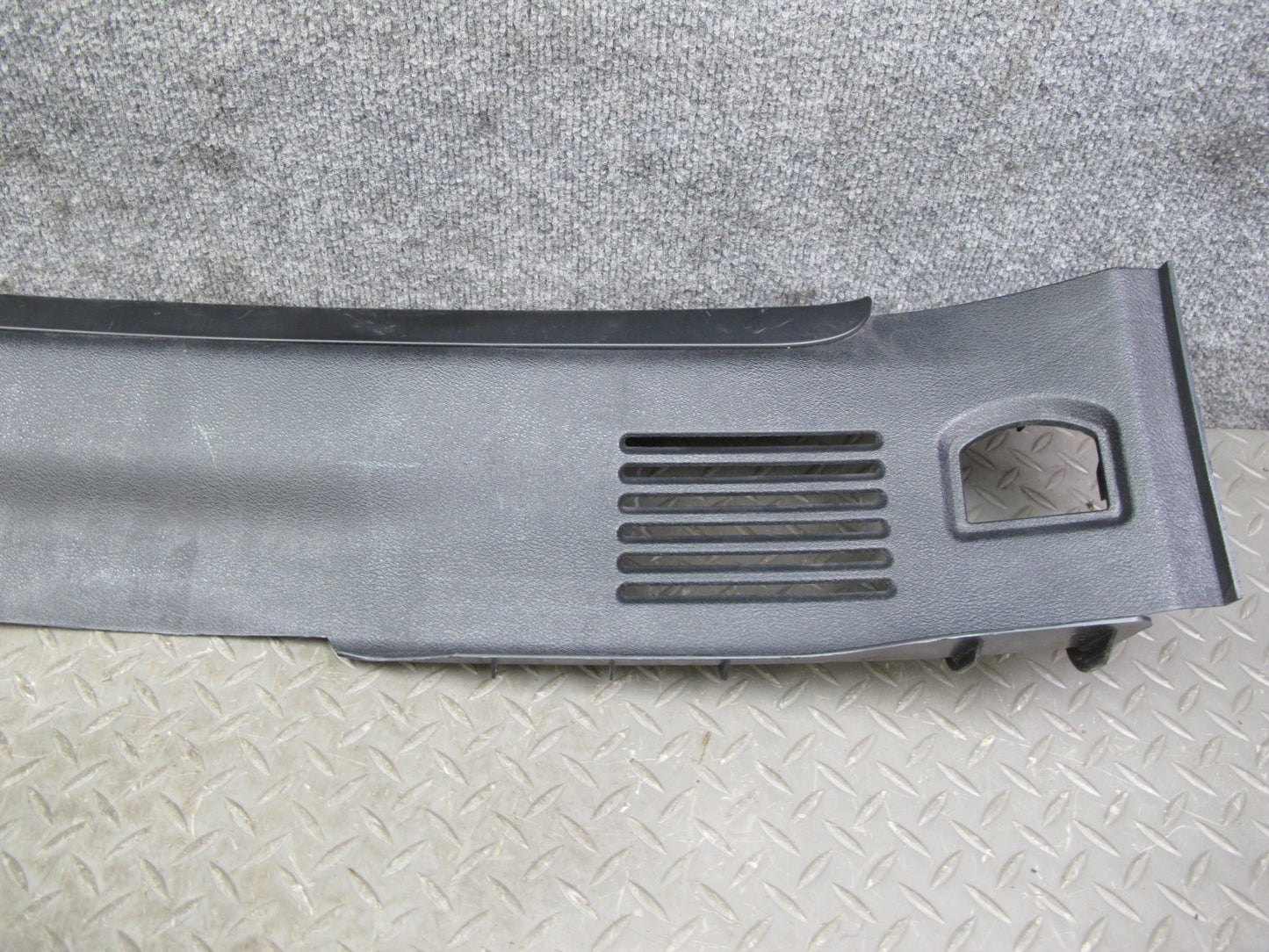 03-10 Bentley Continental GTC GT Rear Trunk Luggage Scuff Sill Plate Trim Panel