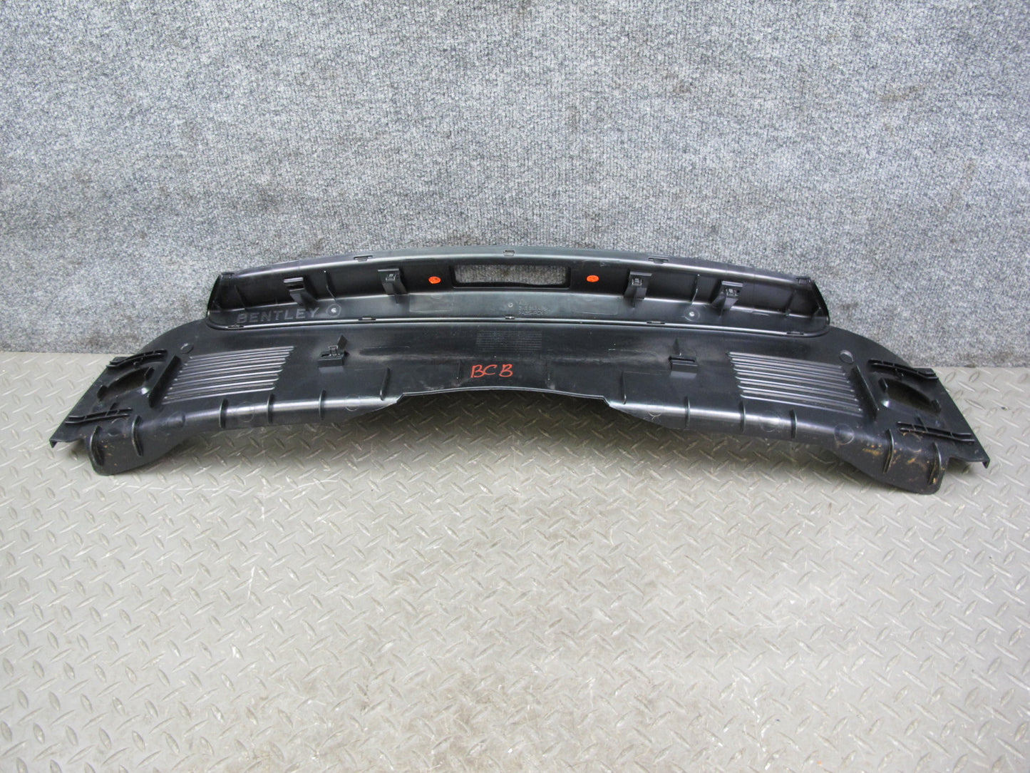 03-10 Bentley Continental GTC GT Rear Trunk Luggage Scuff Sill Plate Trim Panel