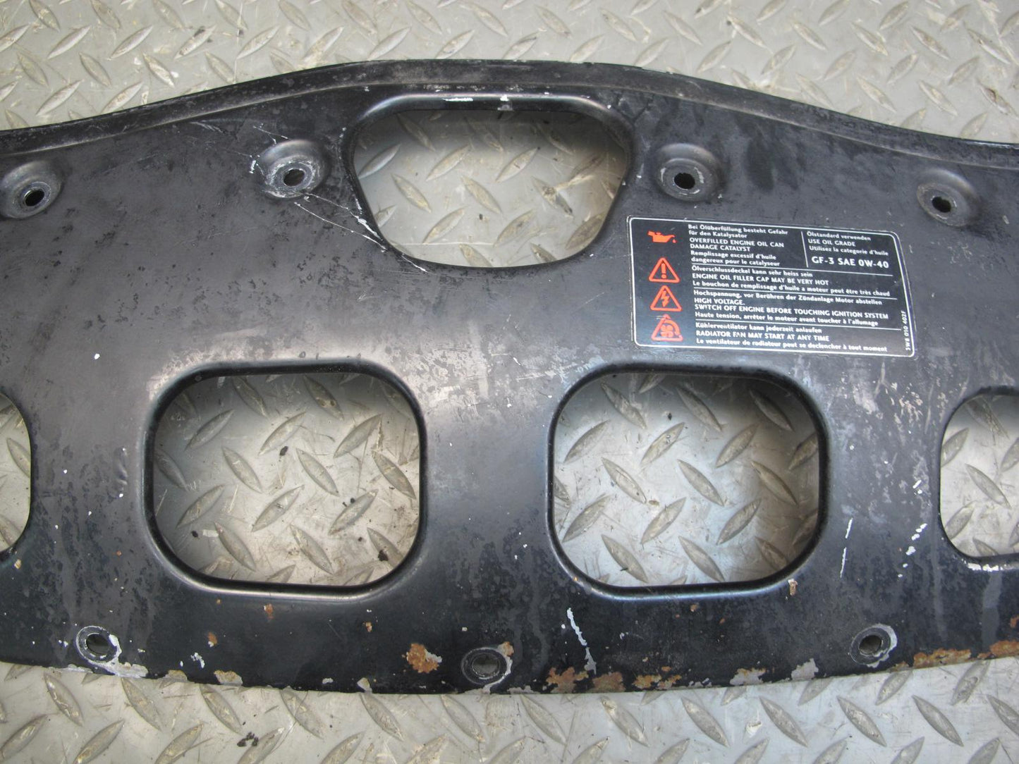 03-12 Bentley Continental GTC GT Engine Radiator Upper Frame Panel Cover