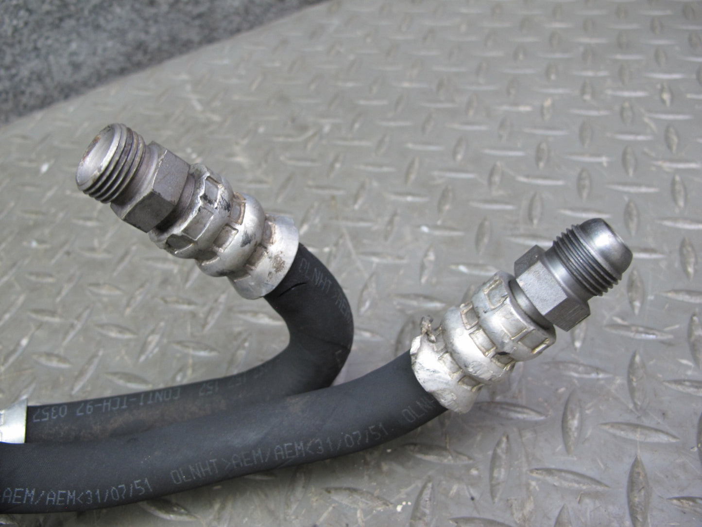06-10 Bentley Continental GTC GT AWD Transmission Oil Cooler Hose Pipe Line Set