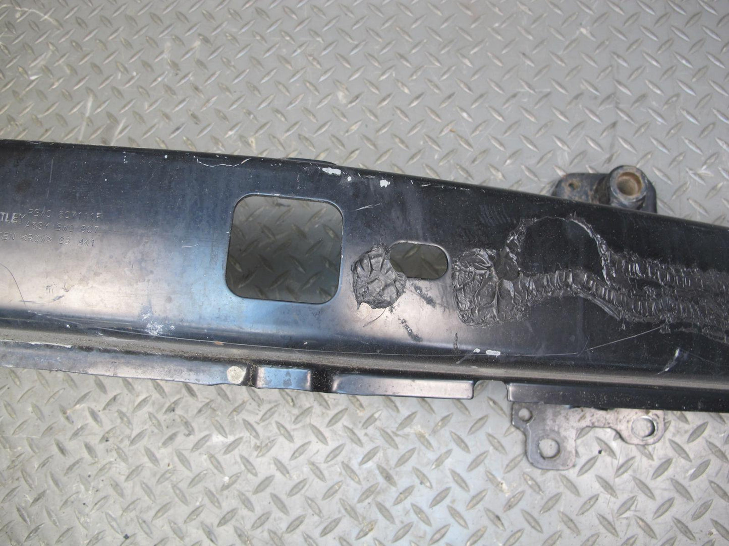 03-09 Bentley Continental GTC GT Front Bumper Impact Reinforcement Bar
