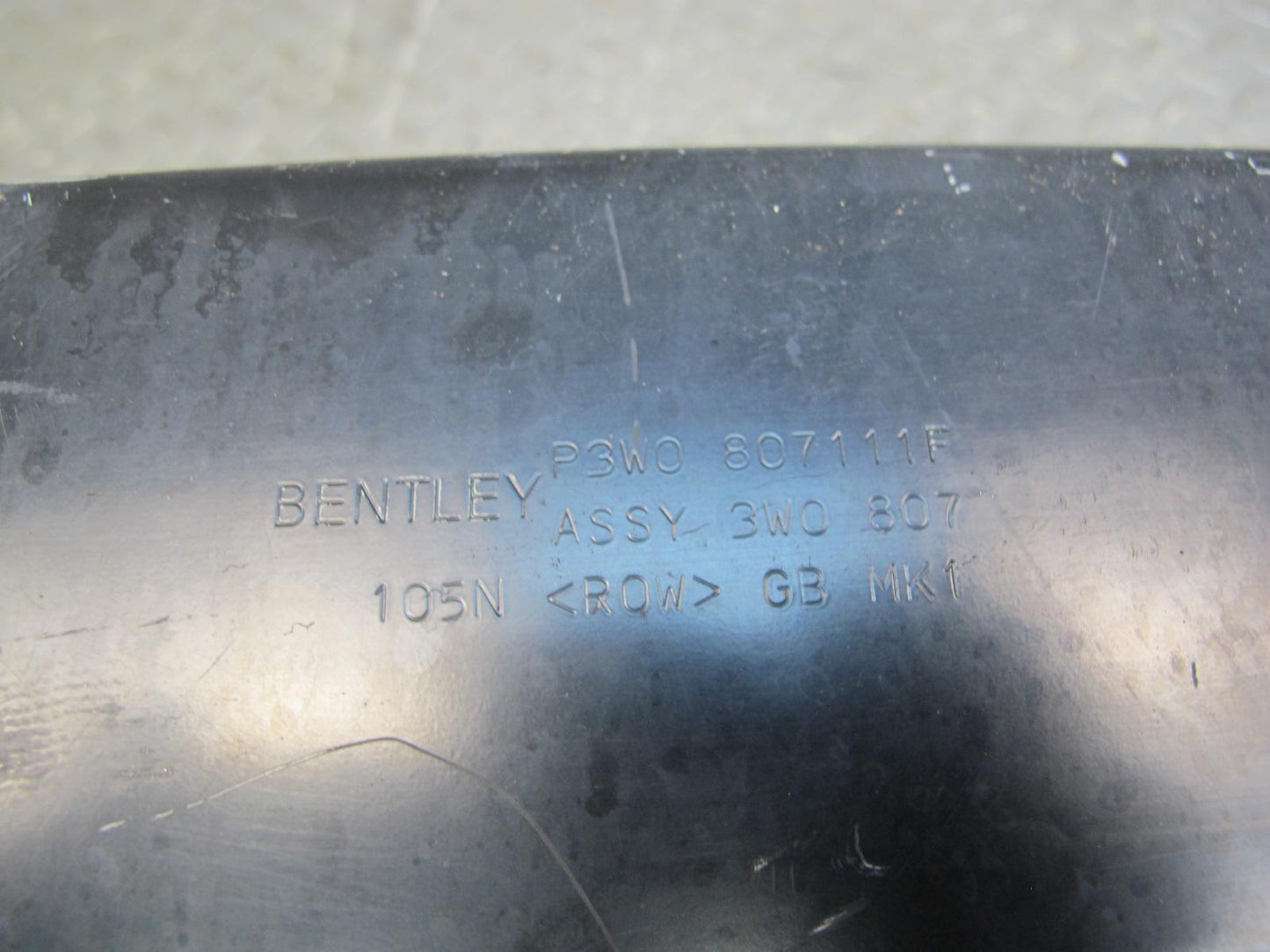 03-09 Bentley Continental GTC GT Front Bumper Impact Reinforcement Bar