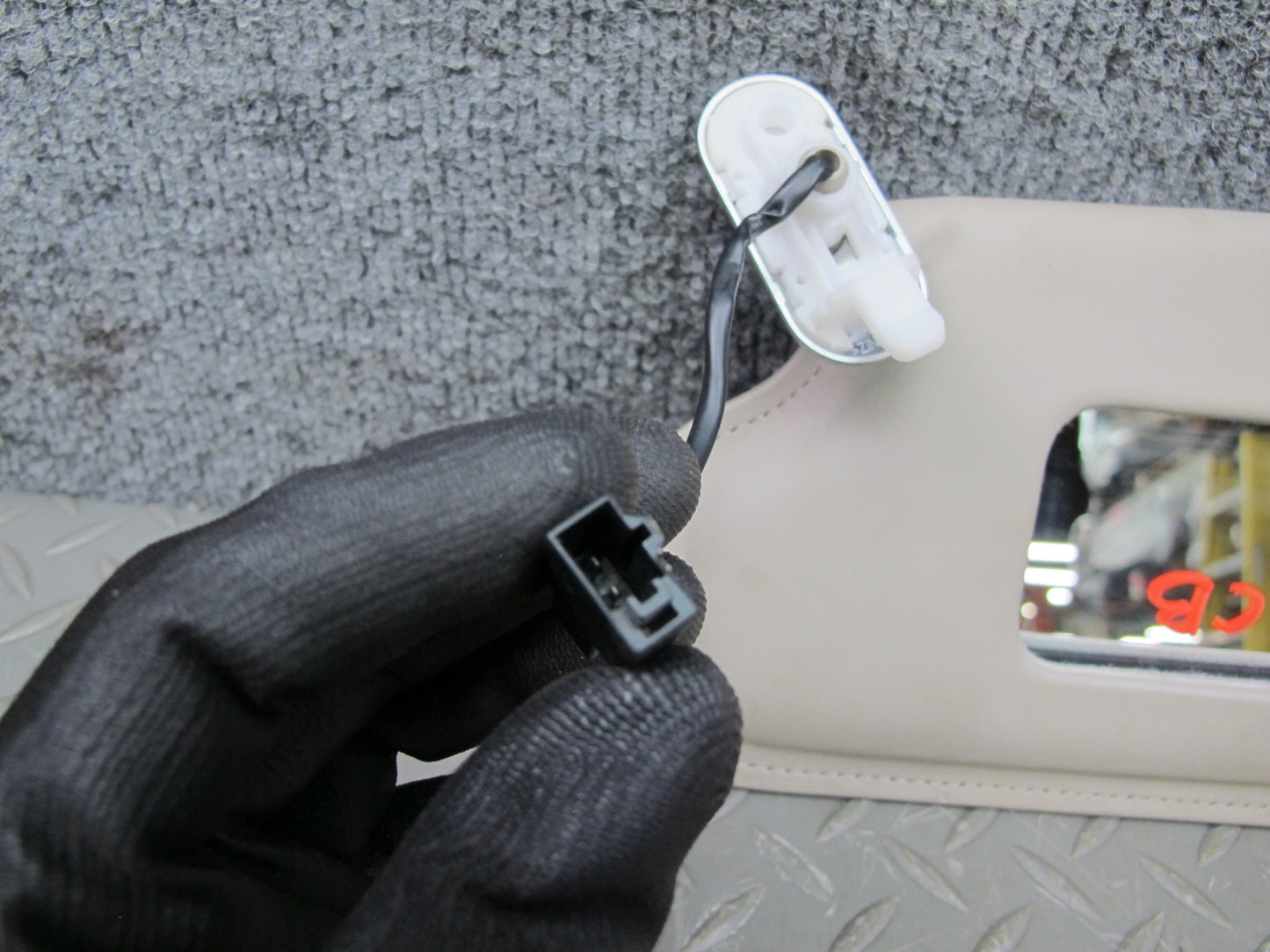 07-10 Bentley Continental GTC Front Left & Right Sun Visor Set of 2