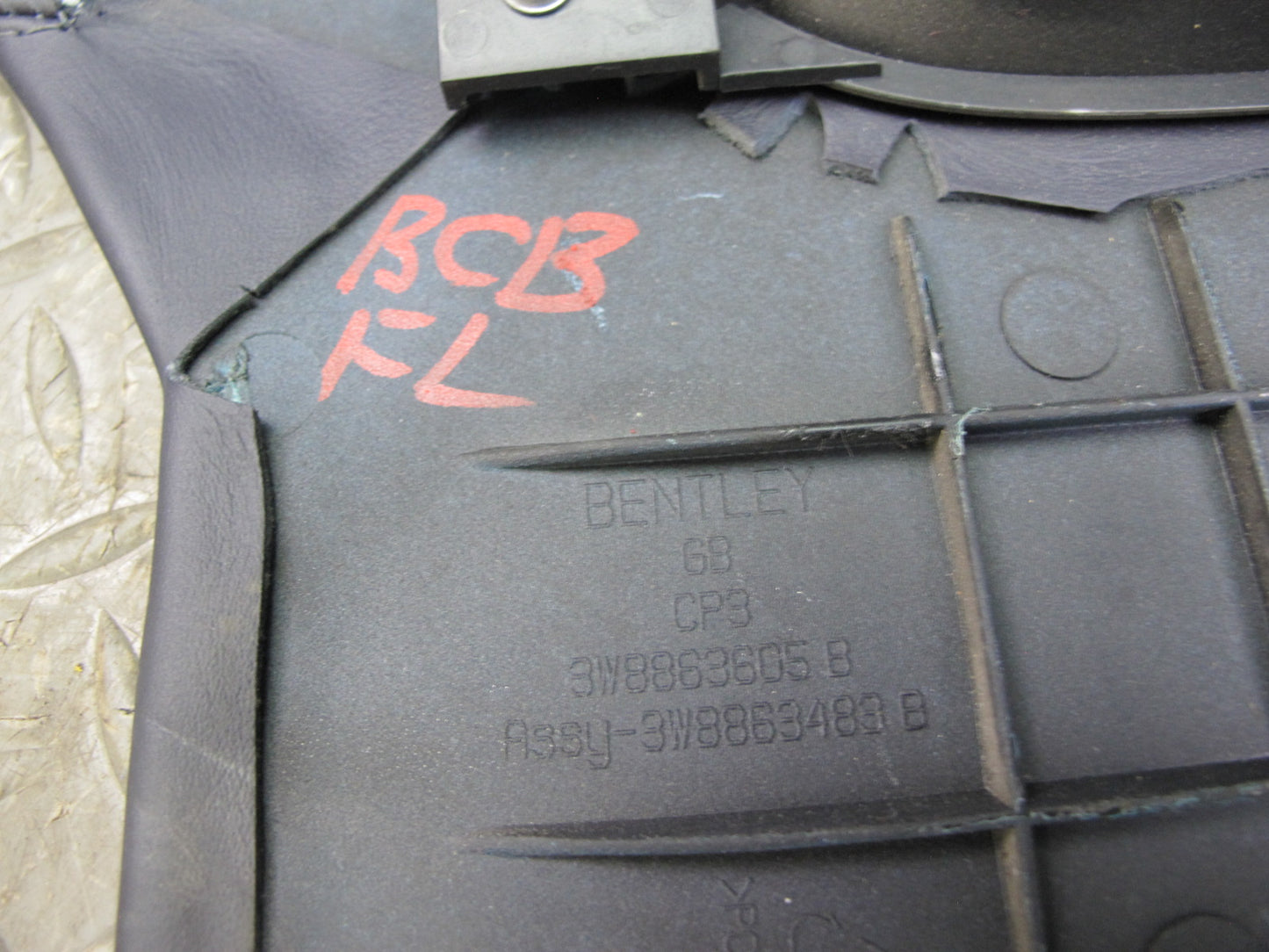 03-12 Bentley Continental GTC GT Front Kick Trim Cover Panel Set of 2