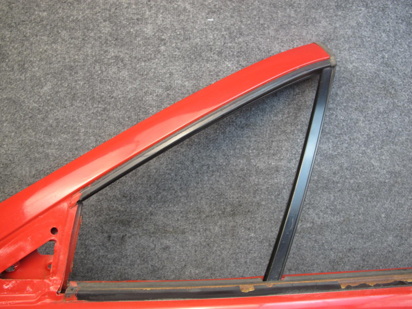 1988 Mazda RX7 Convertible Left Driver Door Shell Panel RED OEM
