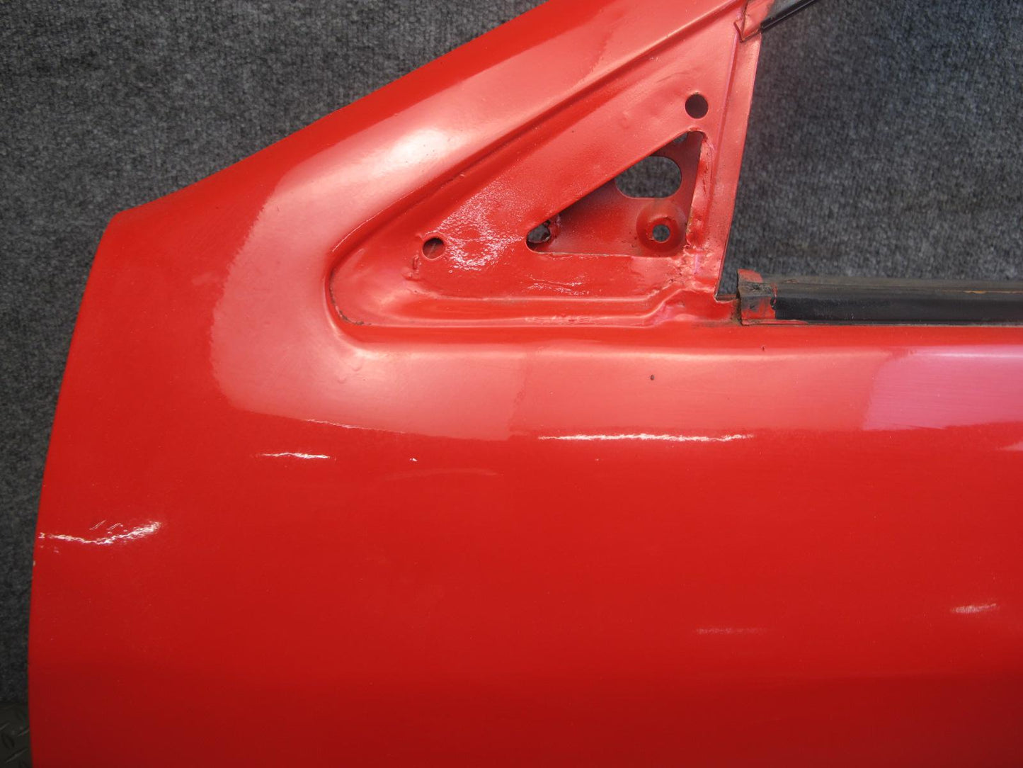 1988 Mazda RX7 Convertible Left Driver Door Shell Panel RED OEM