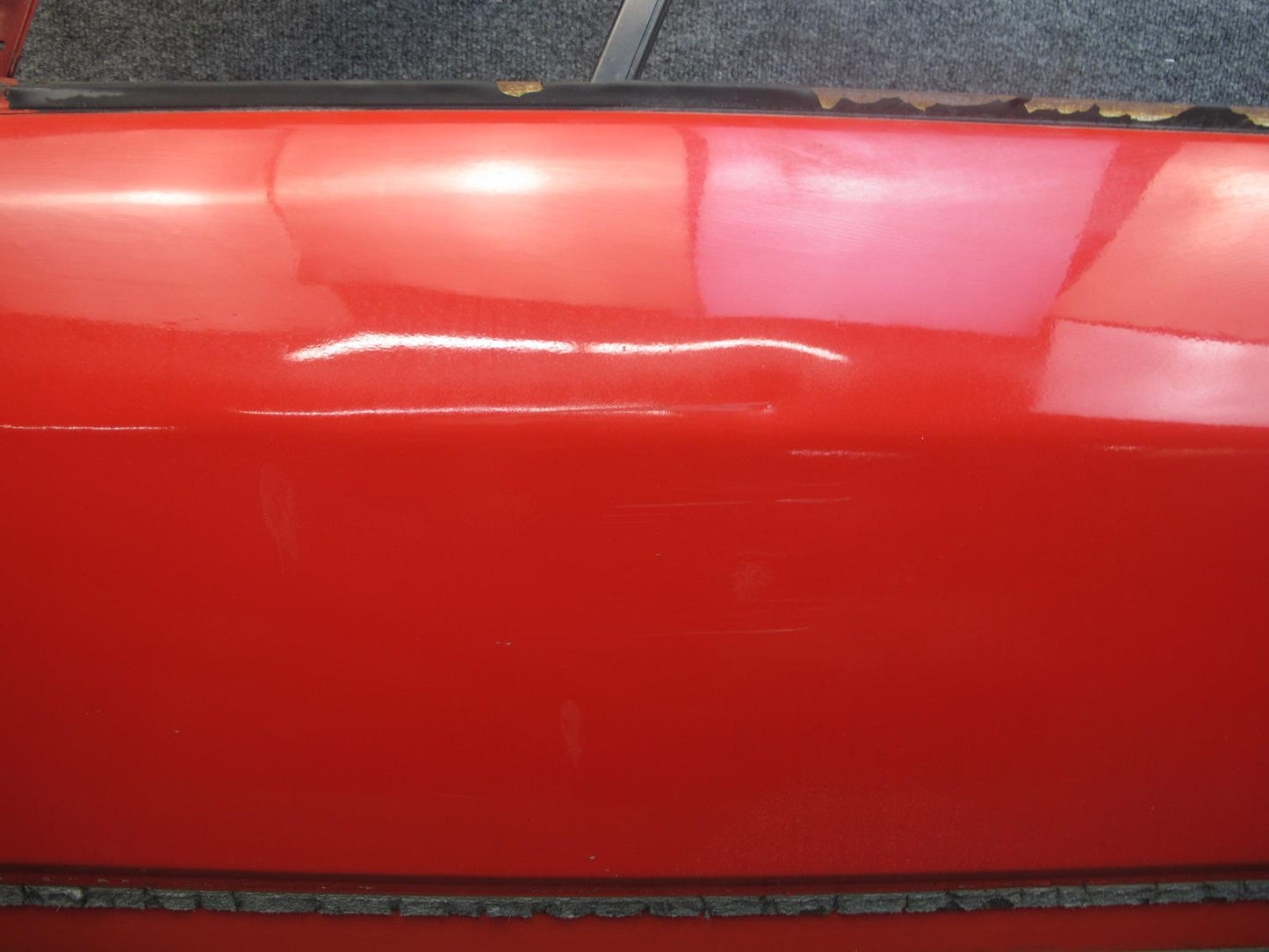 1988 Mazda RX7 Convertible Left Driver Door Shell Panel RED OEM