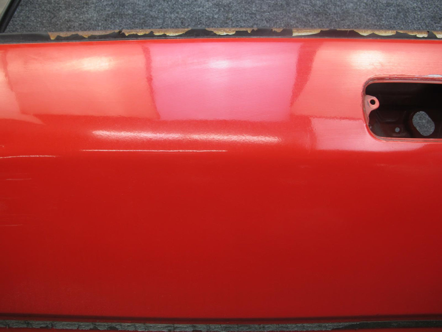 1988 Mazda RX7 Convertible Left Driver Door Shell Panel RED OEM