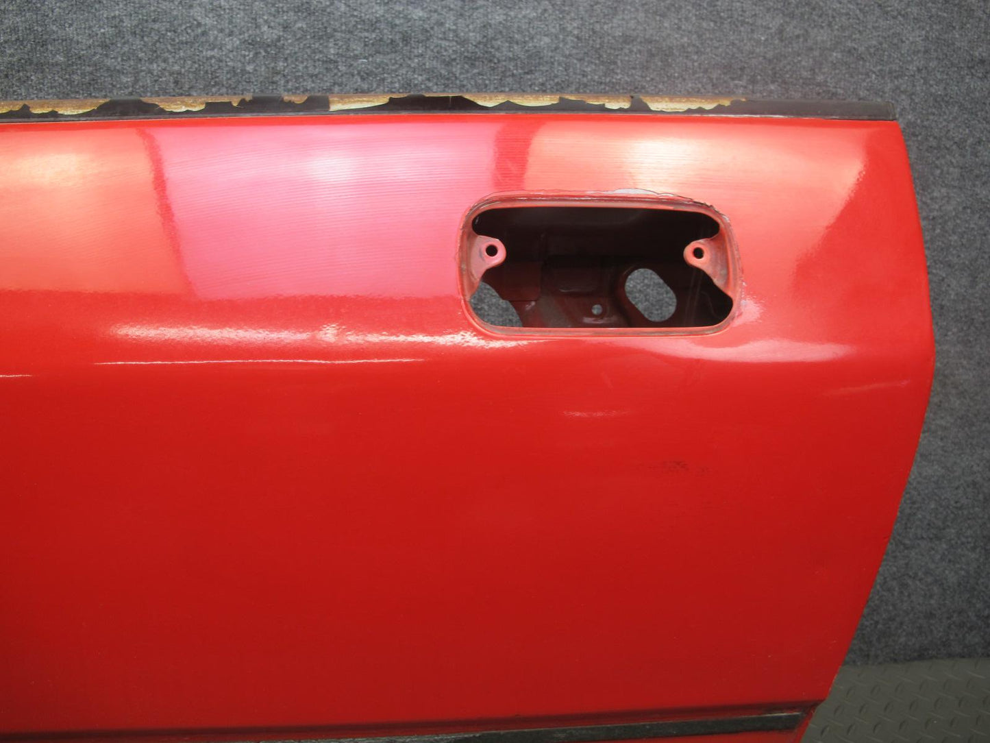 1988 Mazda RX7 Convertible Left Driver Door Shell Panel RED OEM