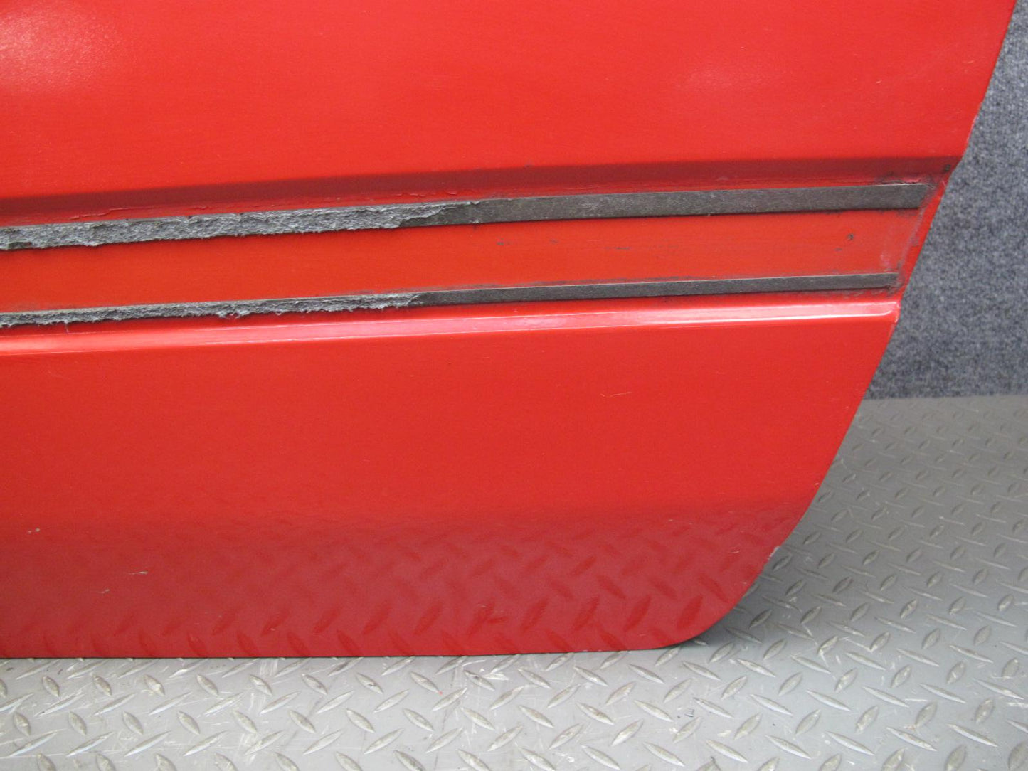1988 Mazda RX7 Convertible Left Driver Door Shell Panel RED OEM
