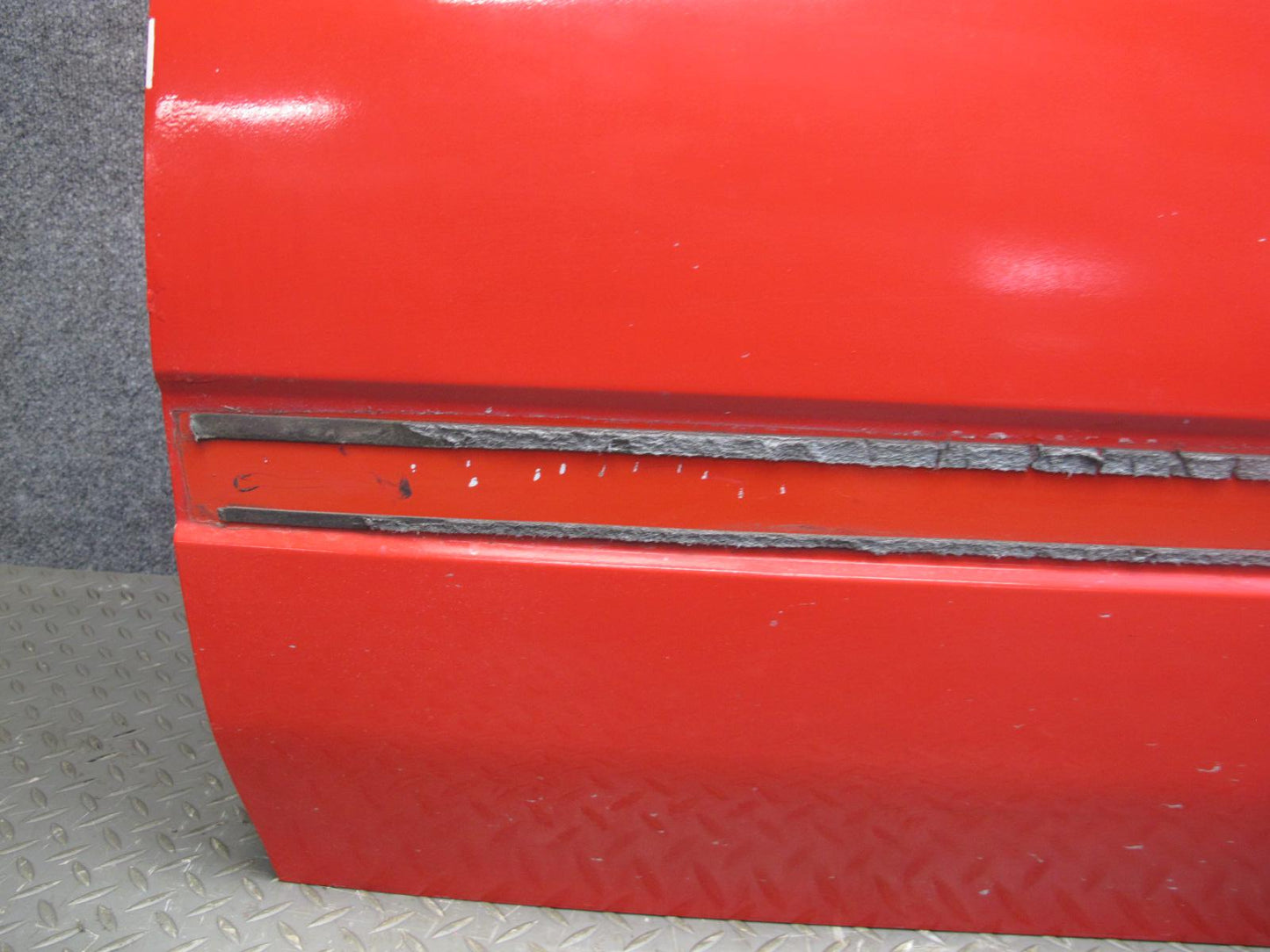 1988 Mazda RX7 Convertible Left Driver Door Shell Panel RED OEM