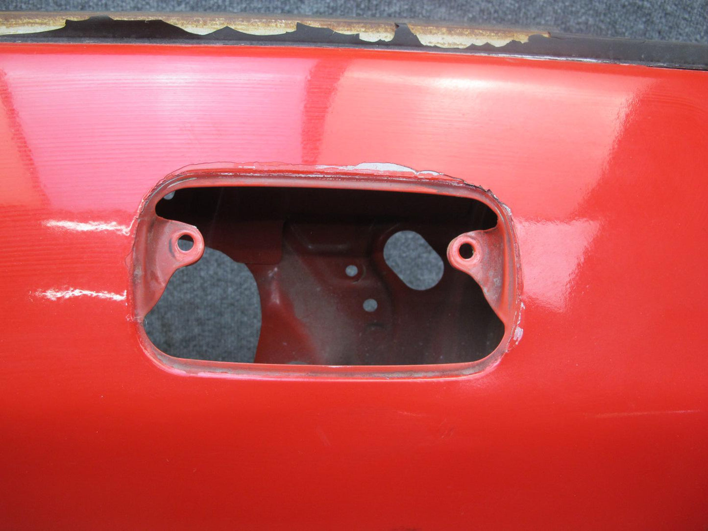 1988 Mazda RX7 Convertible Left Driver Door Shell Panel RED OEM