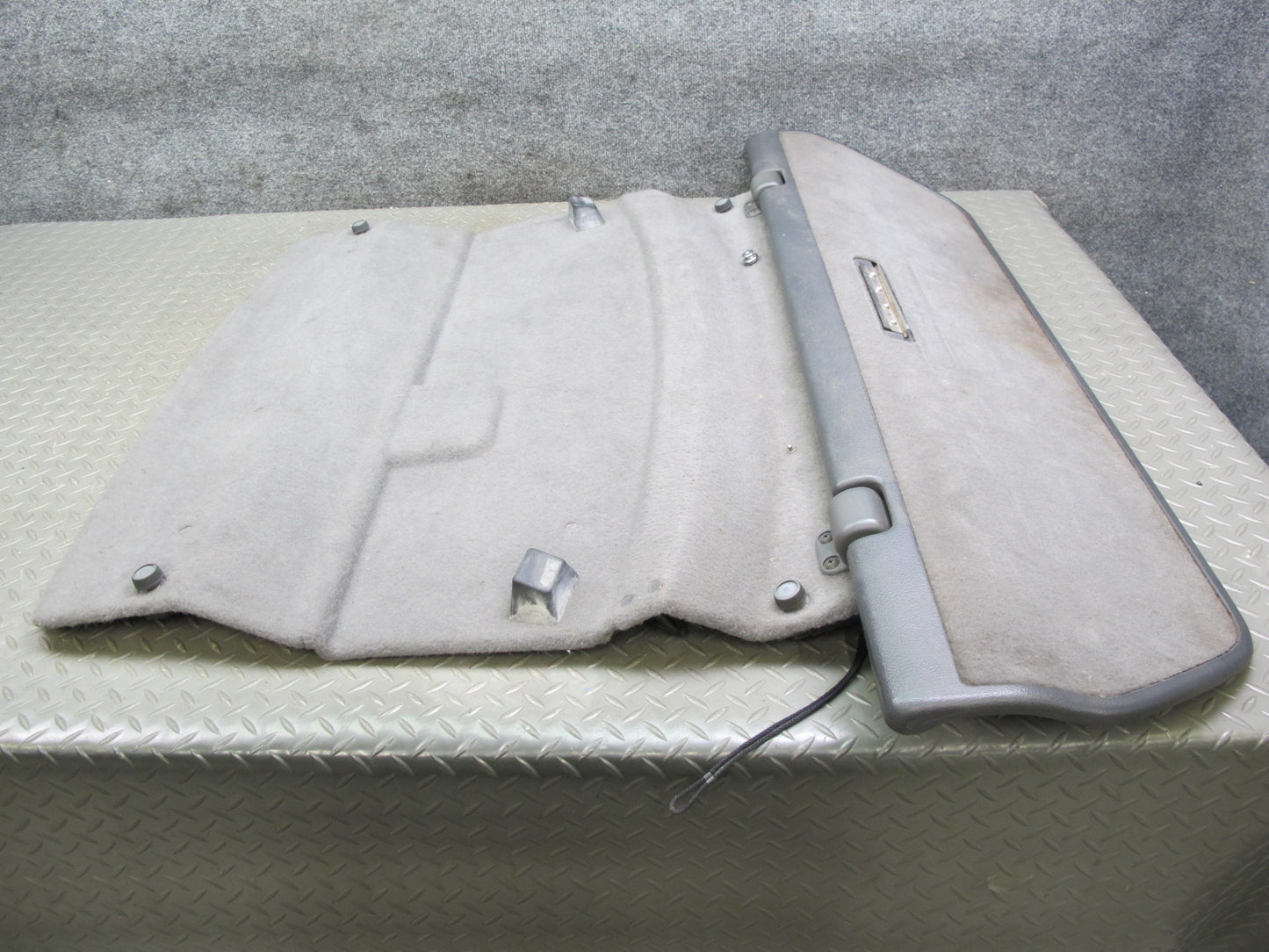 88-91 Mazda RX7 Convertible Rear Trunk Cargo Cover Wind Deflector Gray OEM