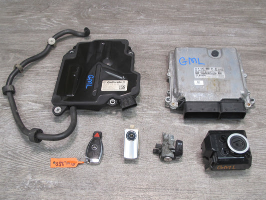 2014 Mercedes W166 ML350 Diesel ECU ECM TCM Ignition Glove Door Lock KEY Set