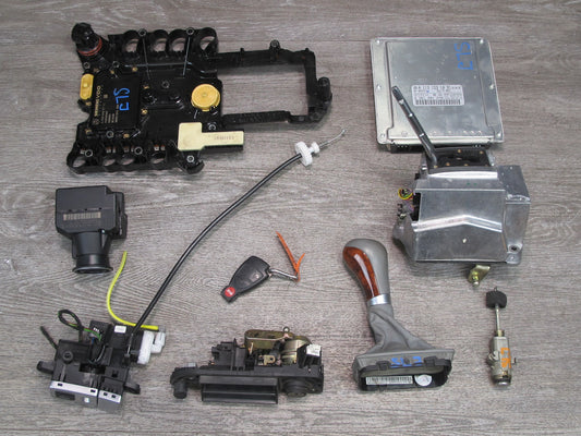 2006 Mercedes R230 M113 113.963 Engine ECU ECM Shifter Lock TCM Conductor Set