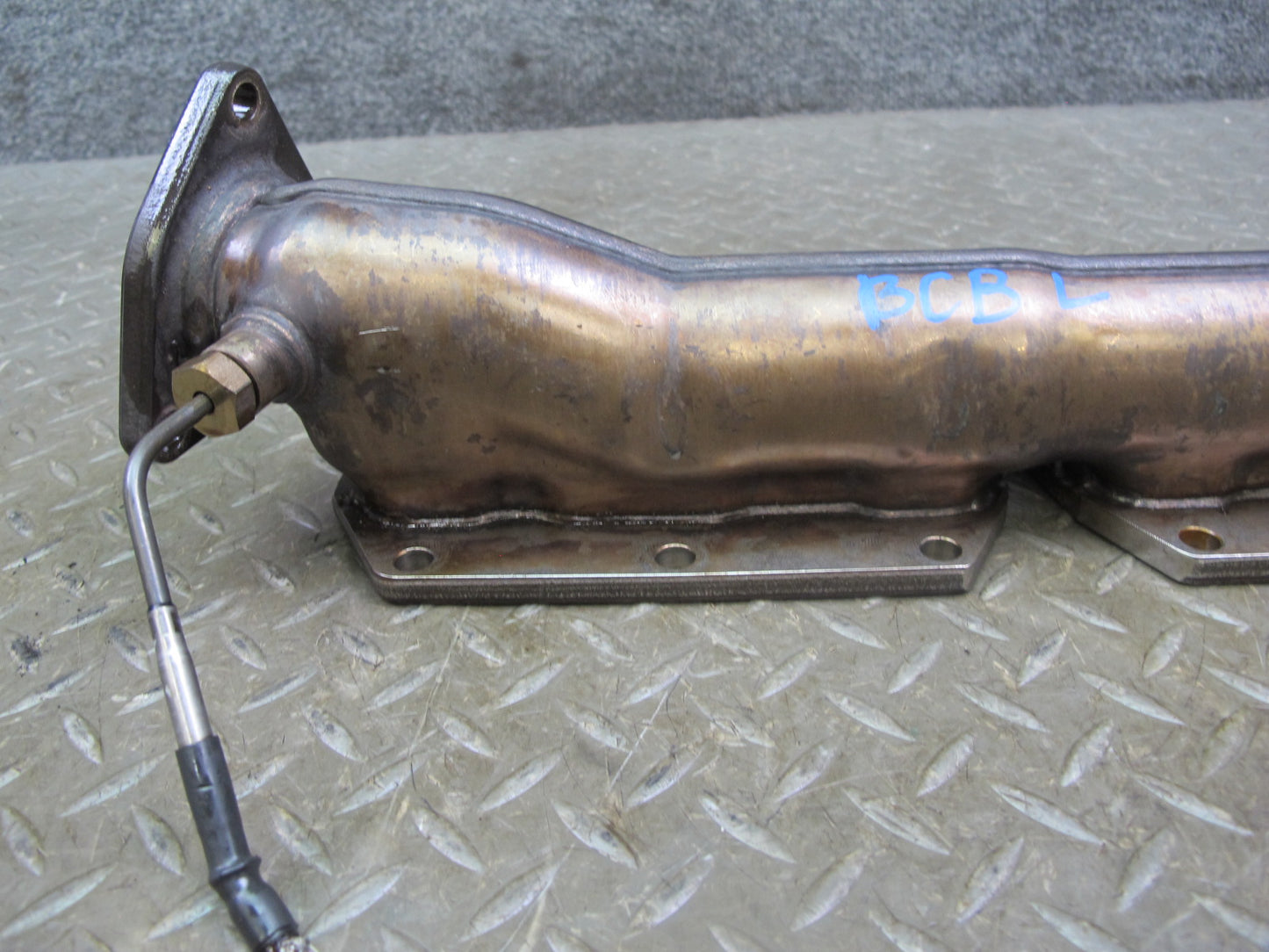03-12 Bentley Continental GTC GT Flying Spur 6.0 Left Exhaust Manifold w Sensor