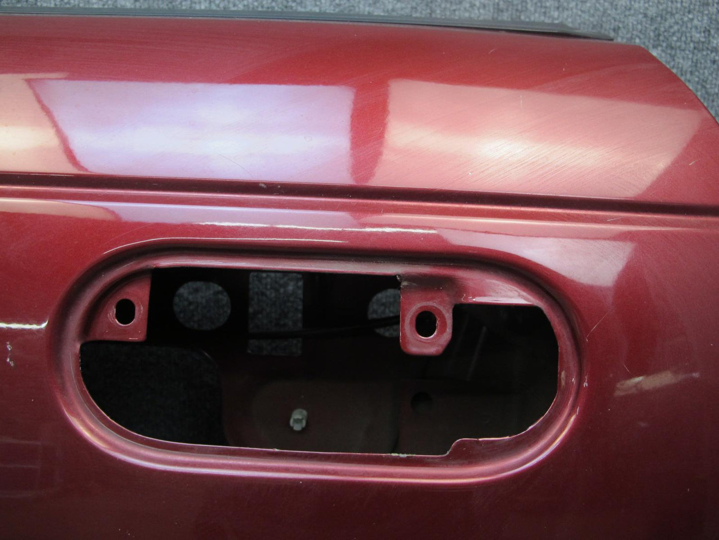 02-05 Ford Thunderbird Front Left Driver Door Shell Panel Maroon OEM