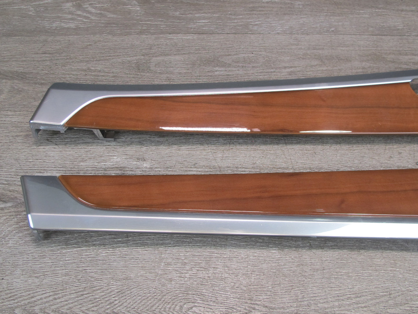 13-16 Porsche Panamera 970 Dash Console Front & Rear Door Panel Trim Wood Set