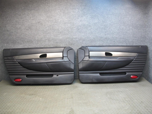 2004 Ford Thunderbird Set of 2 Left & Right Door Interior Trim Panel Black OEM